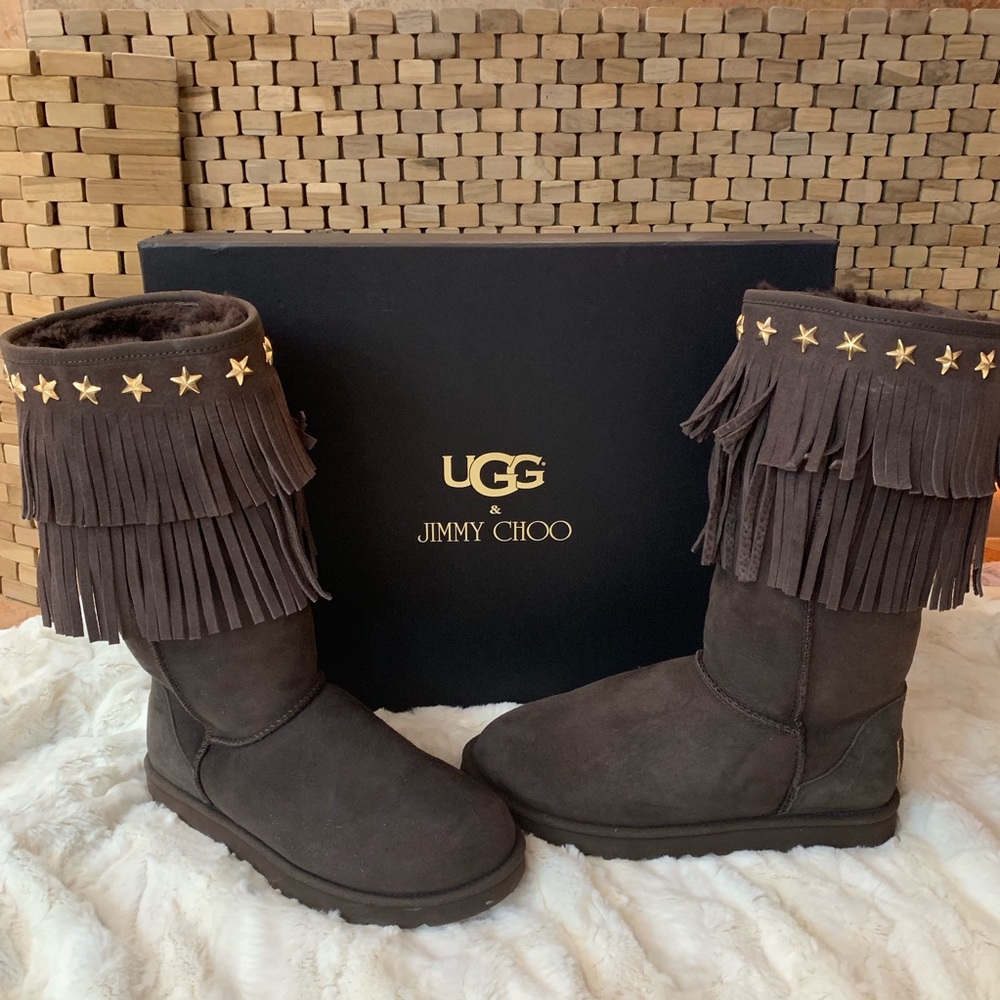 Jimmy Choo Chocolate Ugg Boots